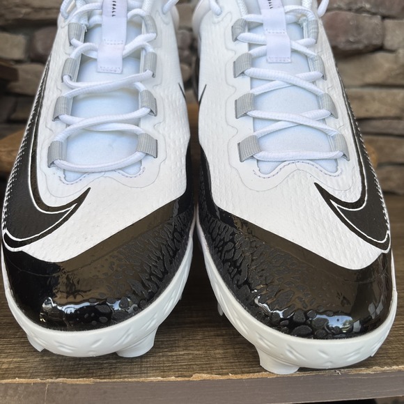 Nike Alpha React Low MCS Men\'s Sz 13 White/Black Baseball Cleats FD6255-101 main image 6